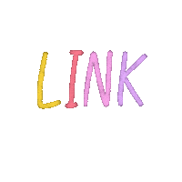 mintscriptco colorful lettering link bio Sticker