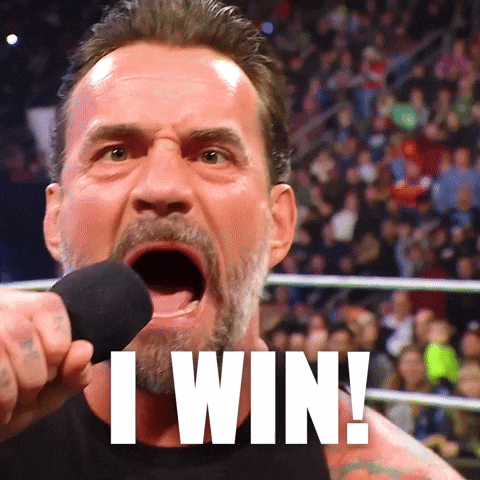 Cm Punk Win GIF by WWE