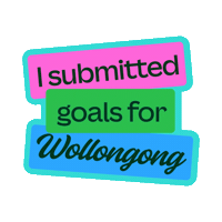 Goals Sticker by City Of Wollongong