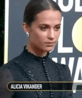 alicia vikander GIF by Golden Globes