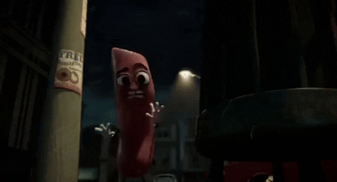 Scared Scream GIF by Sausage Party 
