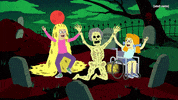 Halloween Skeleton GIF by Adult Swim