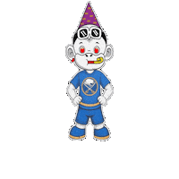 Buffalo Sabres White Monkey Sticker by Zhot