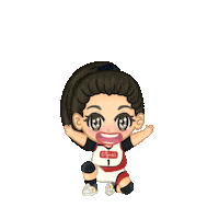 Happy Volleyball Sticker by isobelleDB
