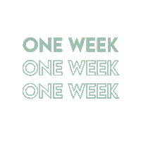 One Week Countdown Sticker