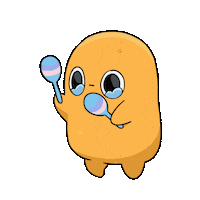 On The Beat Crying Sticker by Sad Nuggie