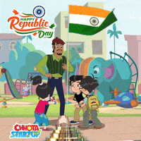 Constitution Republicday GIF by Chhota Bheem