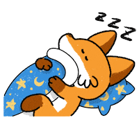 Fox Sleep Sticker