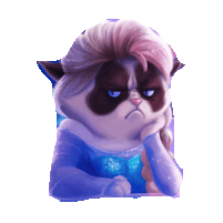 grumpy cat STICKER by imoji