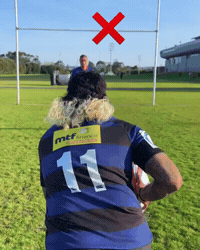 Run It Straight Rugby League GIF