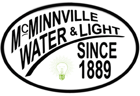 Electricity Lightbulb Sticker by McMinnville Economic Development Partnership
