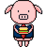 PiggyFarm eat dinner pig lunch Sticker
