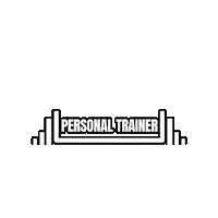 Gold_Blue workout gym personal trainer Sticker
