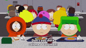 mad pointing GIF by South Park 