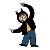 Happy Illustration Sticker