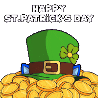 St Patricks Day Cat Sticker by Toshithecat