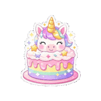 Rainbow Cumple Sticker by Fresa Creativa