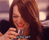 emma stone drinking GIF