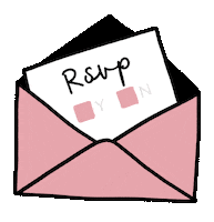 twotabbies wedding envelope invitation invite Sticker