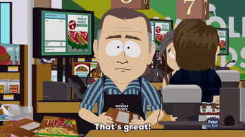 happy grocery store GIF by South Park 