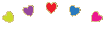Pride Day Hearts Sticker by Kelly Bello Design