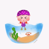 maianhthu510 baby sea swimming maianhthu510 GIF