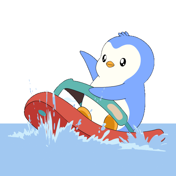 Happy Lets Go Sticker by Pudgy Penguins