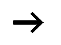 Pfeil Schwarz Sticker by #stadthochdrei