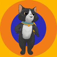 Black Cat Yes GIF by TeamKrikey