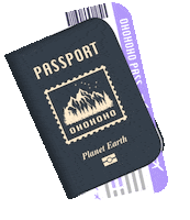 Planet Earth Travel Sticker by Monika Kozlowska