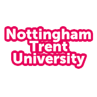 pink logo Sticker by Nottingham Trent University
