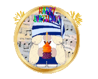 Happy Birthday Gnome Sticker