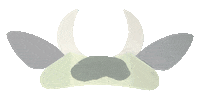 Party Animal Bull Sticker by Meri Meri