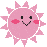 Mutindeperde pink sun rose soleil Sticker
