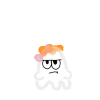 ghostandghosti angry fire ghost anger Sticker