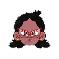 Angry Girl Sticker by Gashhuds