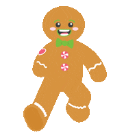 Happy Gingerbread Man Sticker
