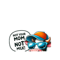 Vegan Milk Sticker by Natur-Clean-up