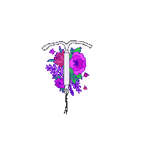 Birth Control Flowers Sticker by Bedsider