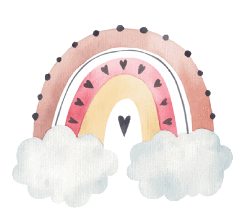 Rainbow Watercolor Sticker