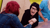 grace helbig arm wrestling GIF by This Might Get