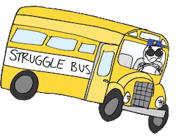 Struggle Sticker by But Like Maybe