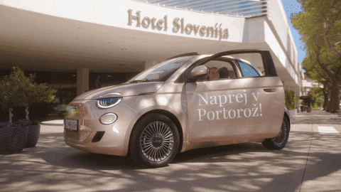 PortorozinPiran giphyupload car vacation hotel GIF