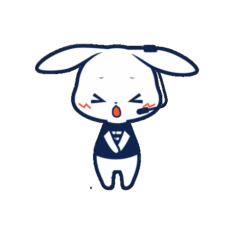 Sorry うさぎ Sticker by BEAUTY GARAGE