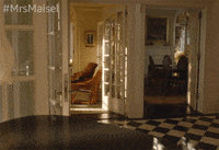 Im Late Rachel Brosnahan GIF by The Marvelous Mrs. Maisel