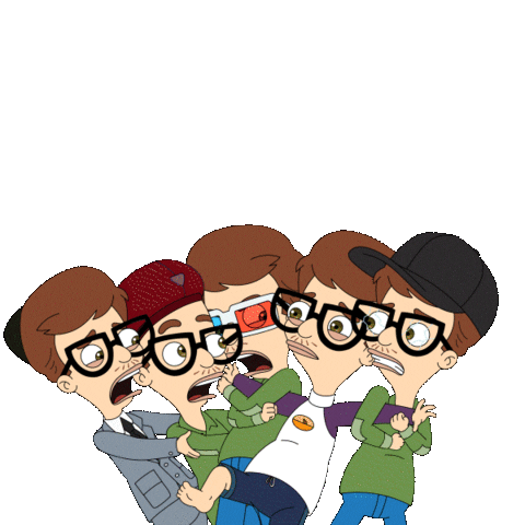 Big Mouth Glasses Sticker by Big Mouth Netflix