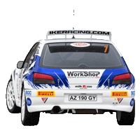 Rally Peugeot Sticker by Work Shop Italy