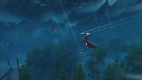 GiantSquidStudios giphygifmaker flying epic forest GIF