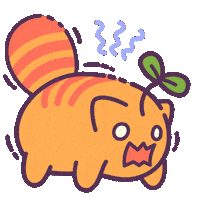 Scared Cat Sticker by Castaways