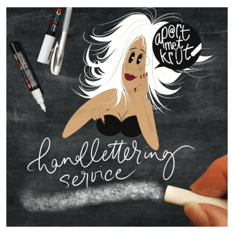 ApartGeval giphyupload handlettering apartgeval krijtbord GIF